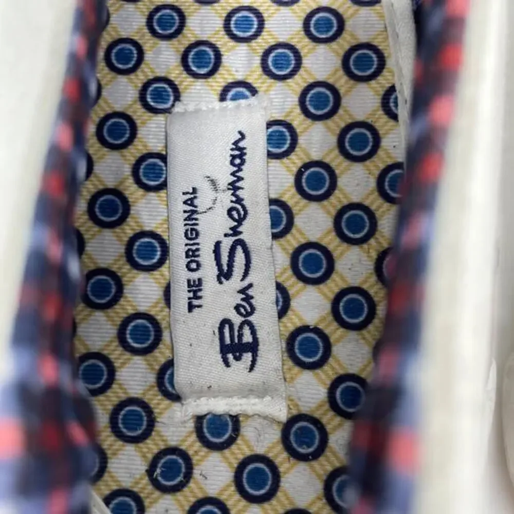 Ben Sherman Men's Percy‎ Laceless Sneakers White Size 12